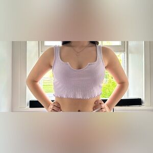 Purple Crop Top